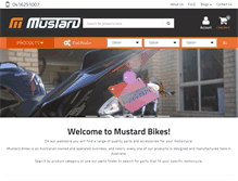 Tablet Screenshot of mustardbikes.com.au